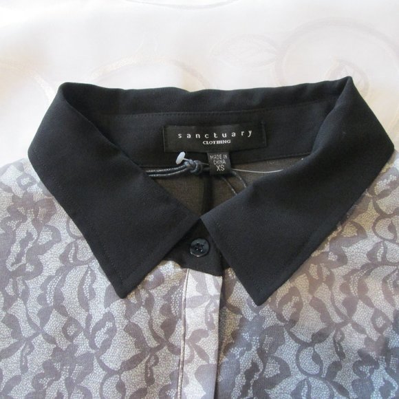 SANCTUARY SHEER TUNIC BLOUSE - Picture 12 of 12